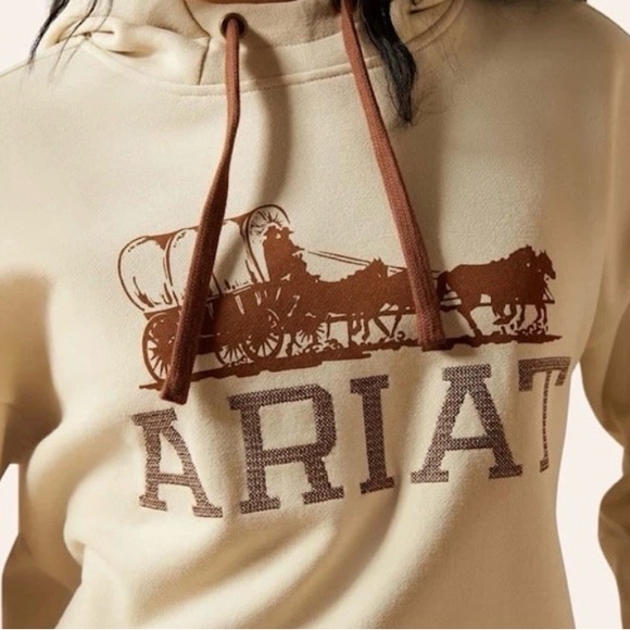 Ariat Women's Essential Graphic covered wagon Hoodie, XL - Picture 3 of 5